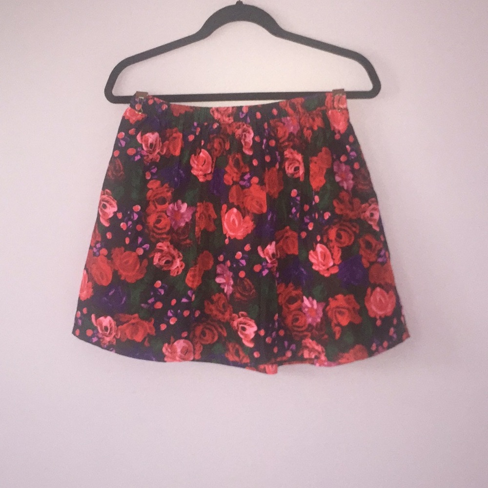 floral skirt